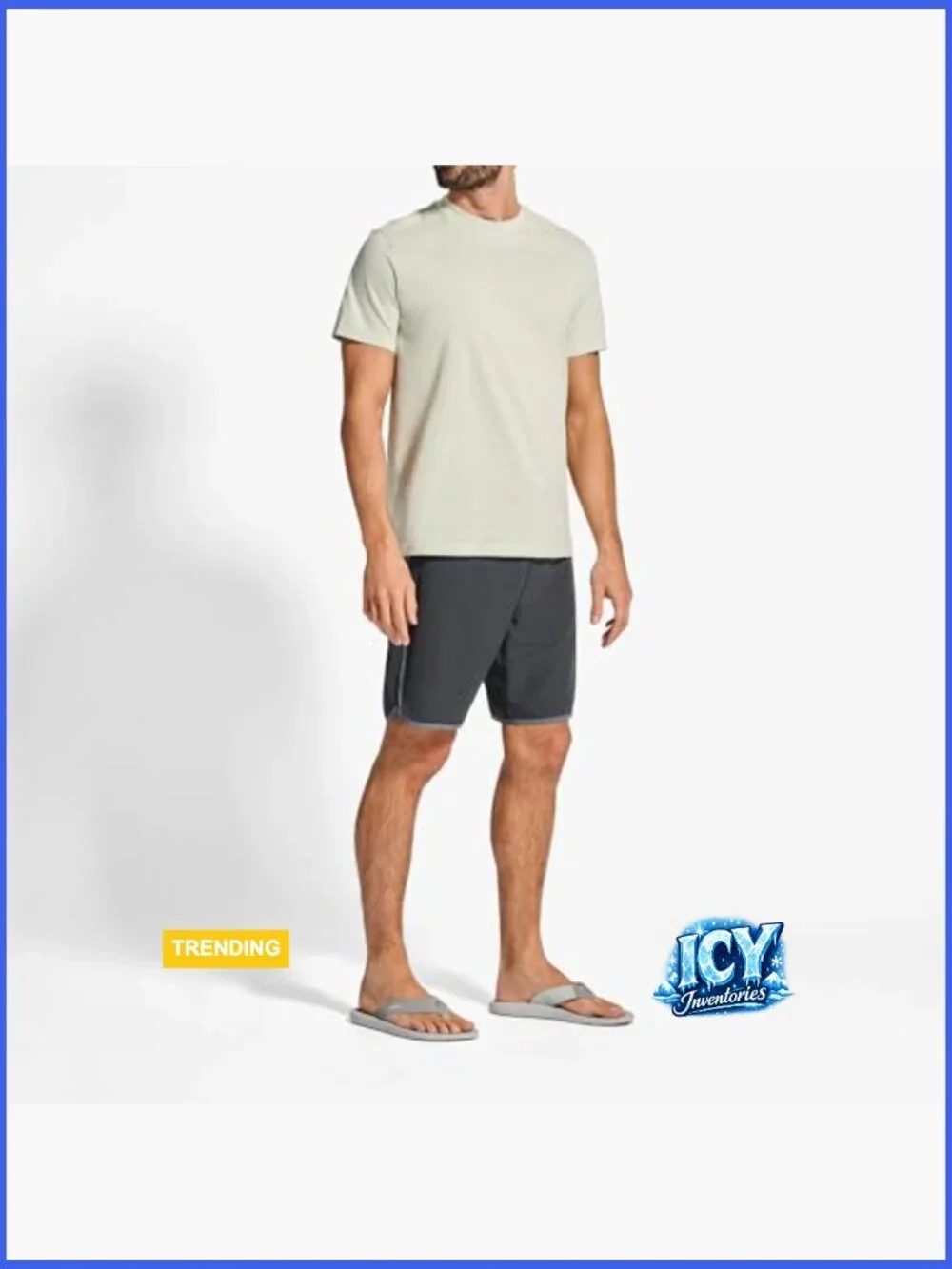Men's Water-Resistant Quick-Dry Flip-Flop Sandals with Compression Molded